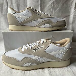 JJJJound x Reebok Classic Nylon White Grey Sneakers Mens Size 10.5 FY6070